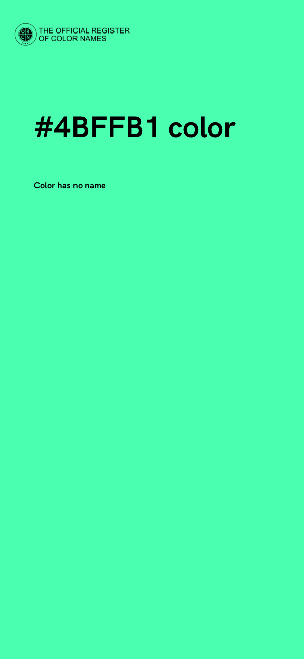 #4BFFB1 color image