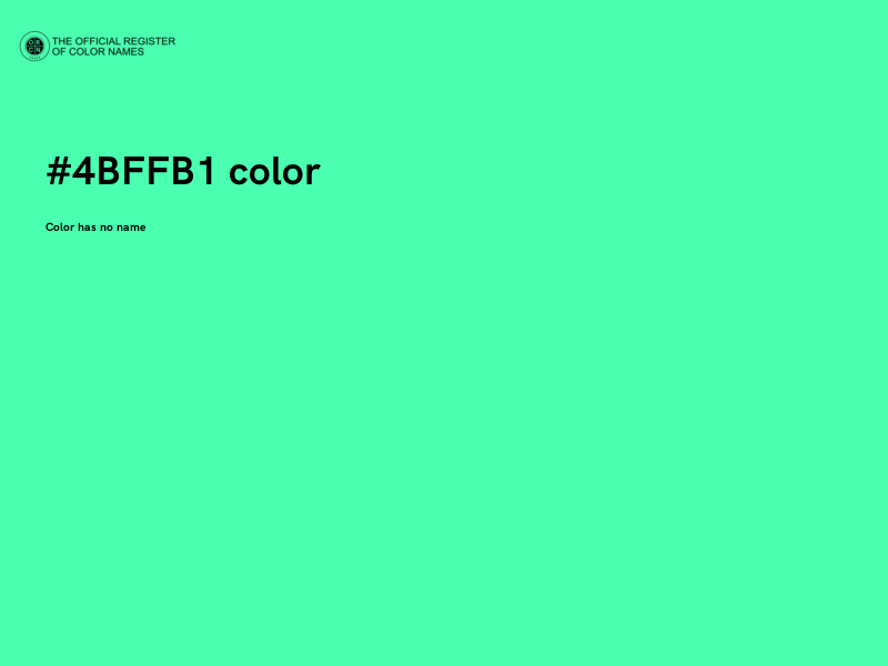 #4BFFB1 color image