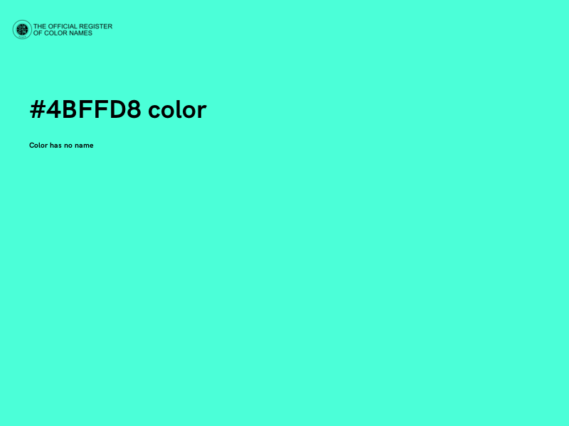 #4BFFD8 color image