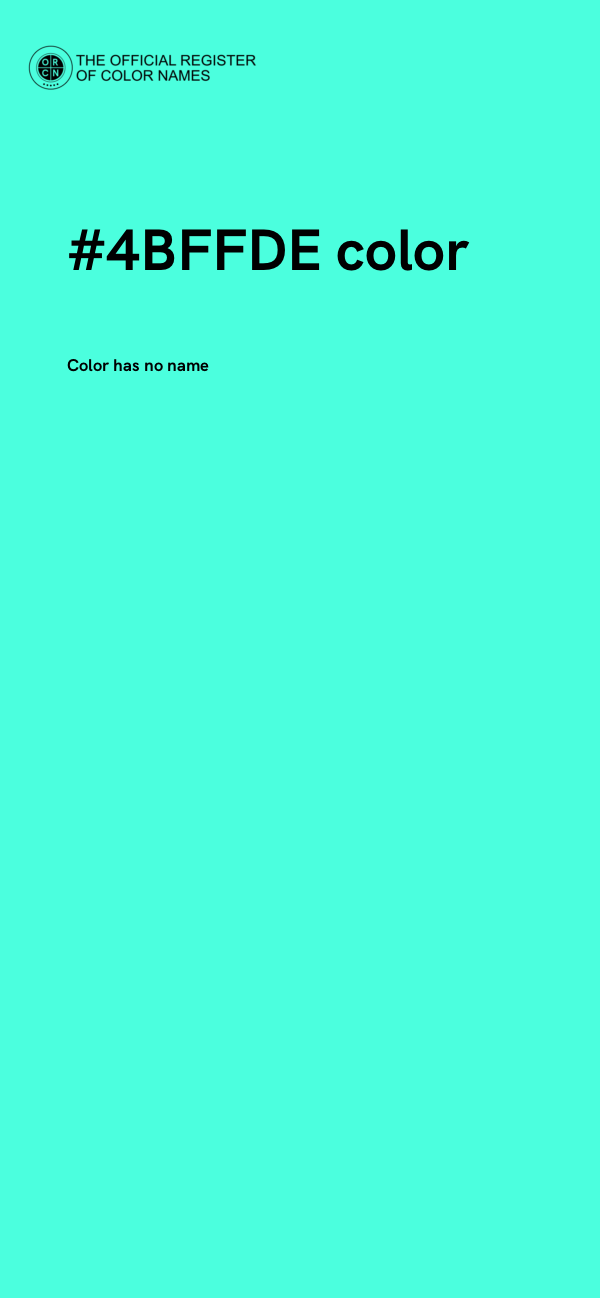 #4BFFDE color image