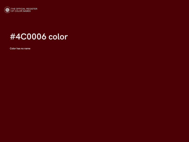 #4C0006 color image