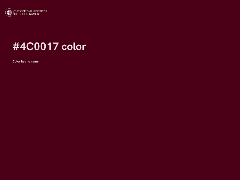 #4C0017 color image