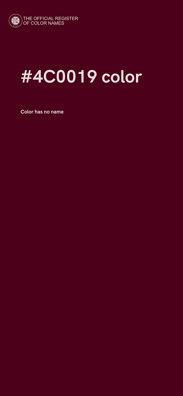 #4C0019 color image