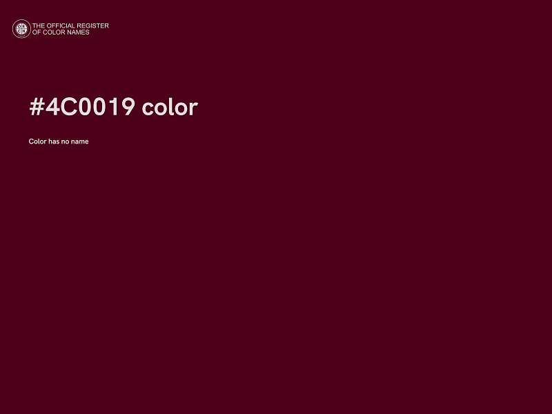 #4C0019 color image