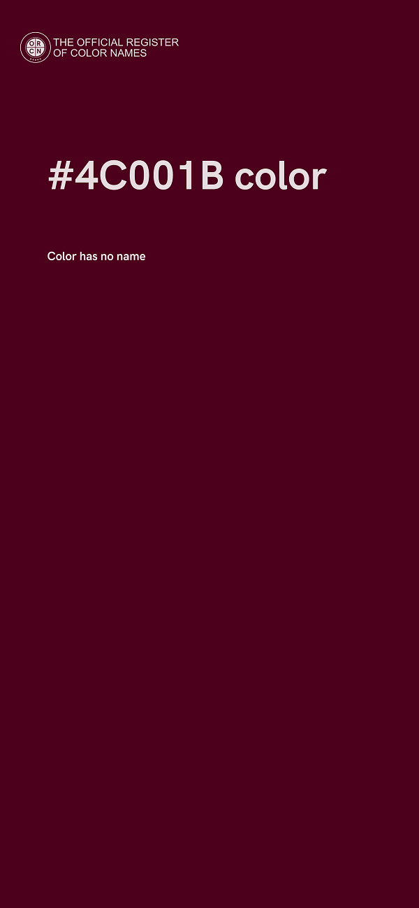 #4C001B color image
