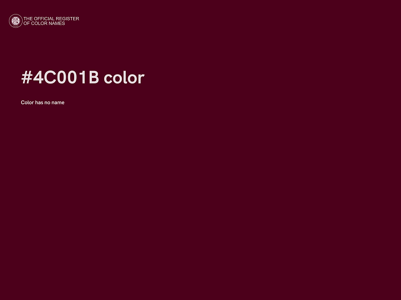 #4C001B color image