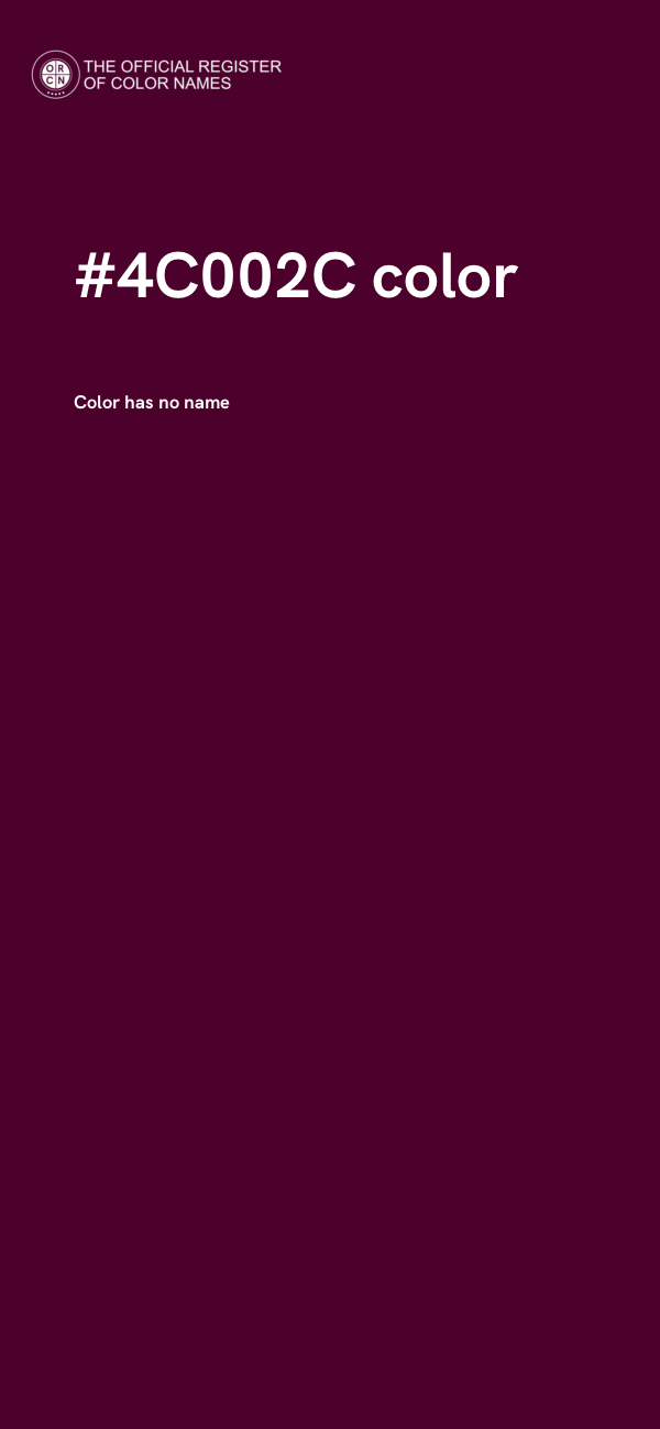 #4C002C color image