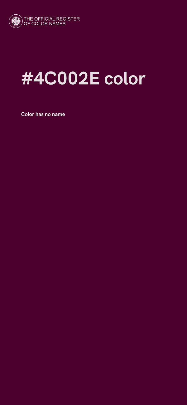 #4C002E color image