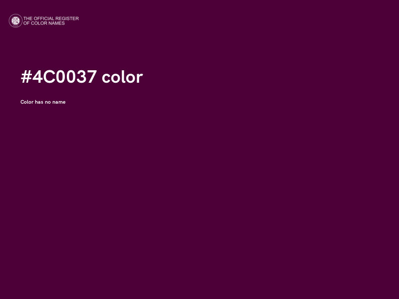 #4C0037 color image