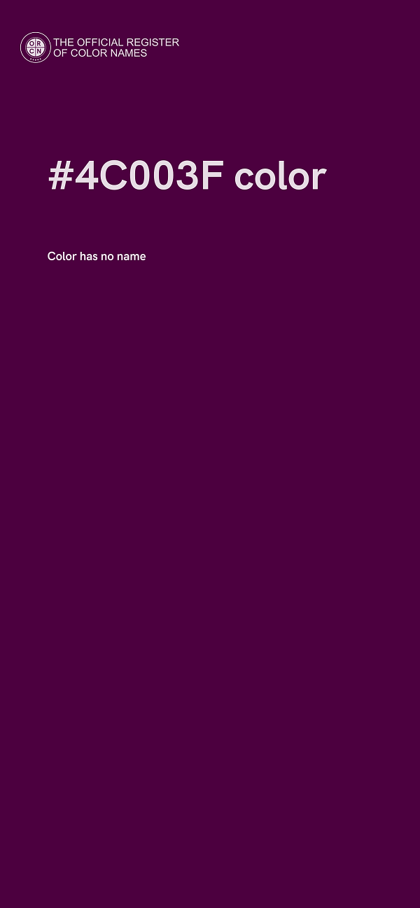 #4C003F color image