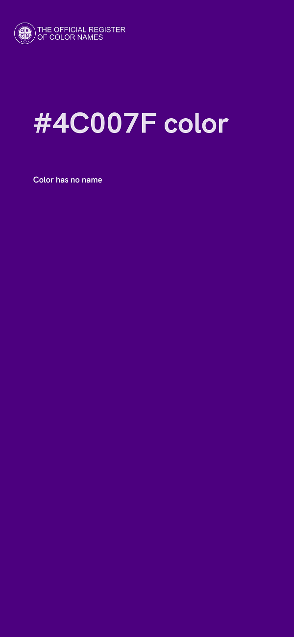 #4C007F color image