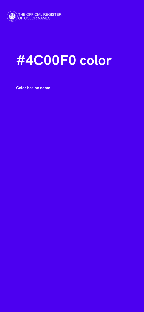 #4C00F0 color image