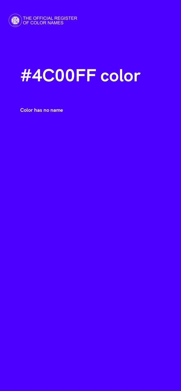 #4C00FF color image