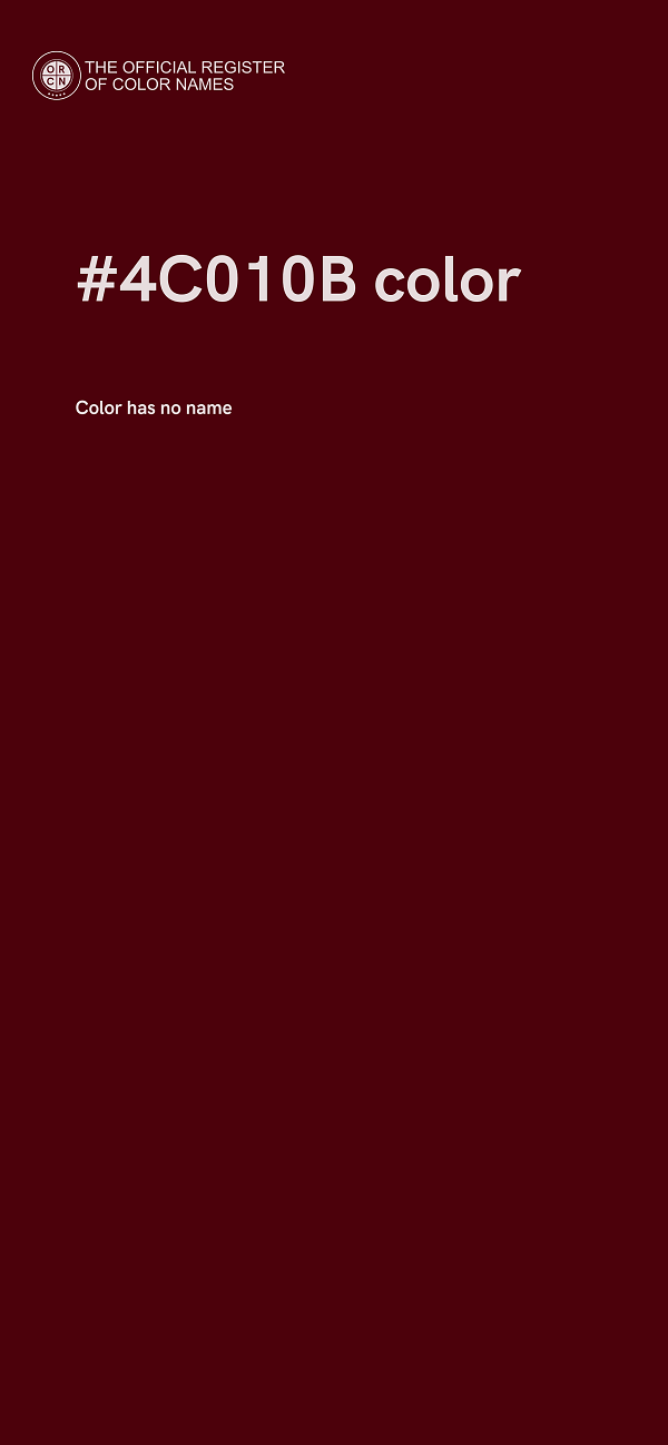 #4C010B color image
