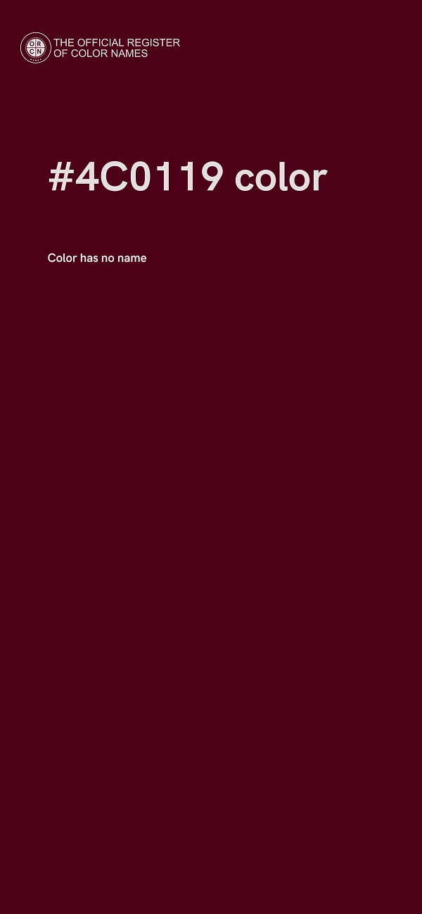 #4C0119 color image