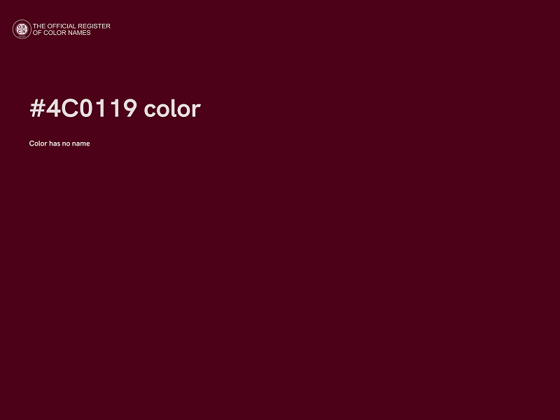 #4C0119 color image