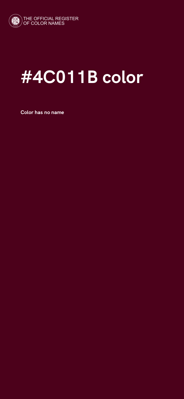 #4C011B color image