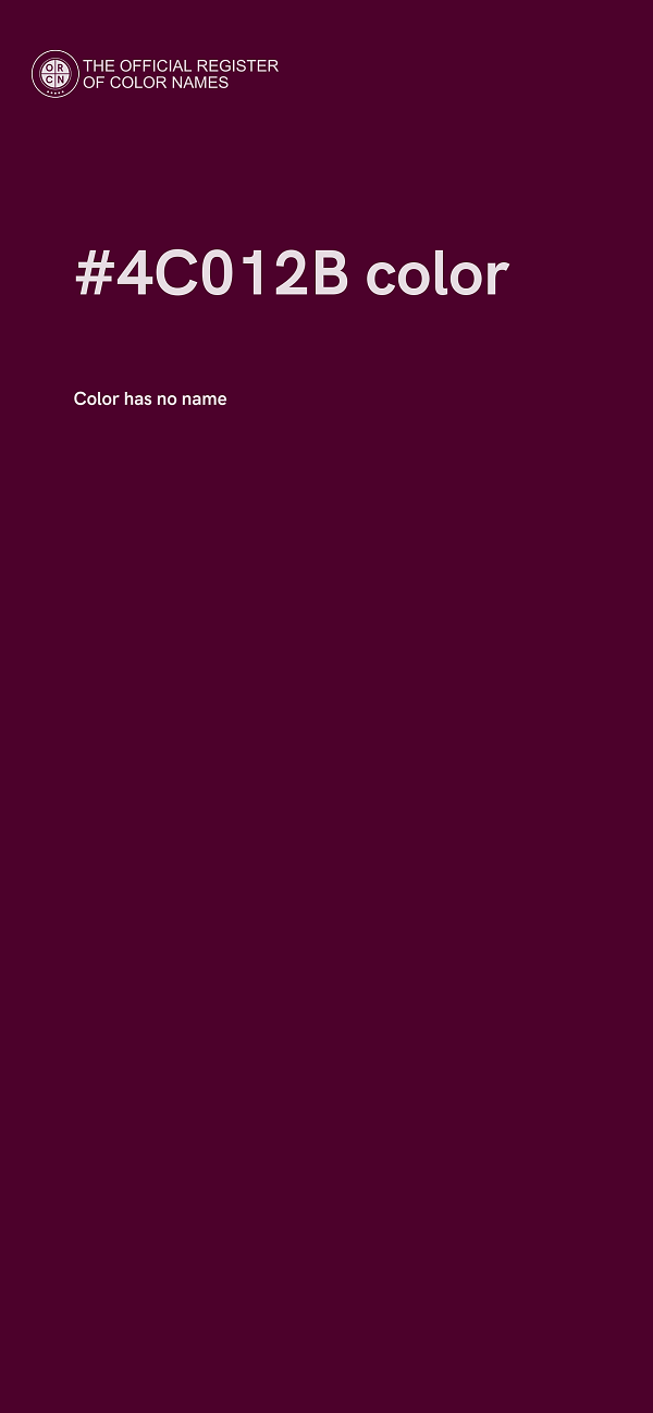 #4C012B color image