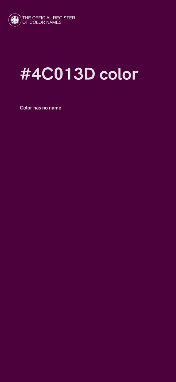 #4C013D color image