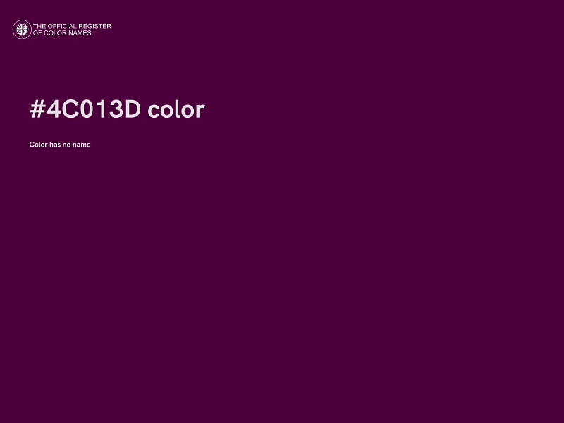 #4C013D color image