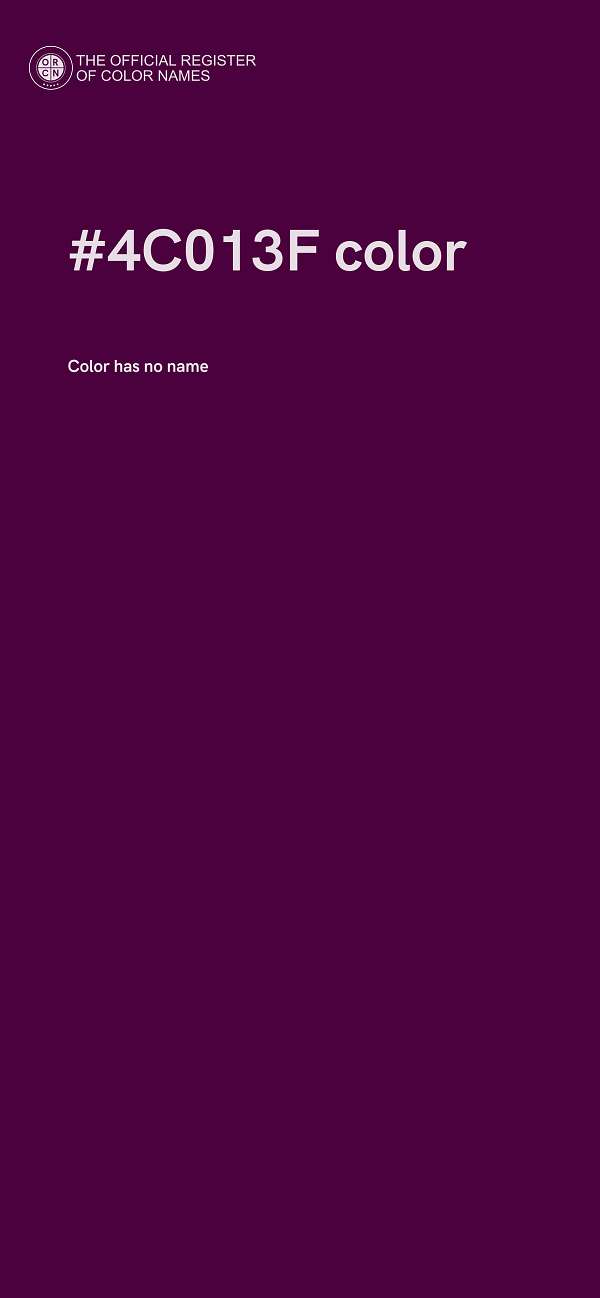 #4C013F color image