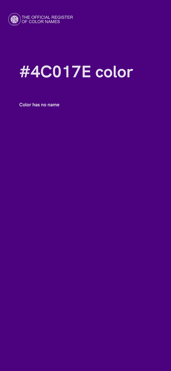 #4C017E color image