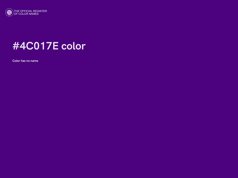 #4C017E color image