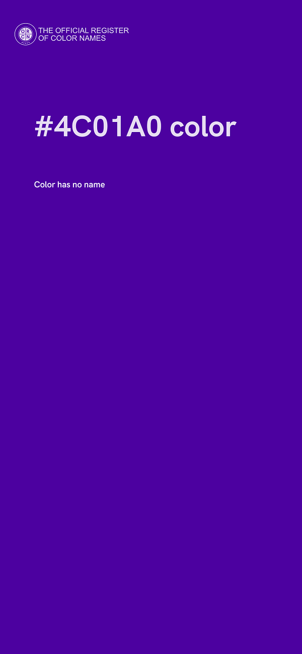 #4C01A0 color image