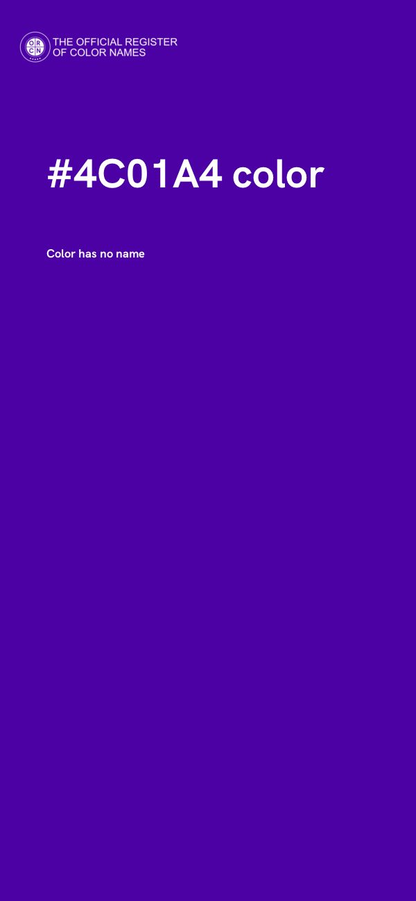 #4C01A4 color image