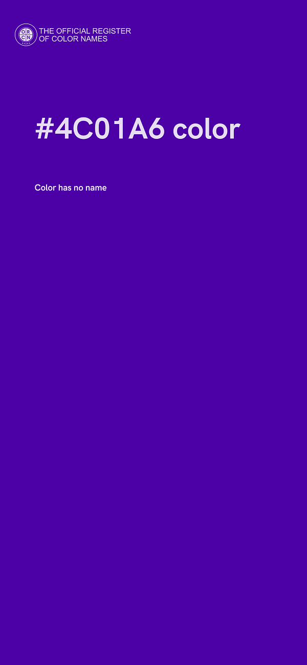#4C01A6 color image