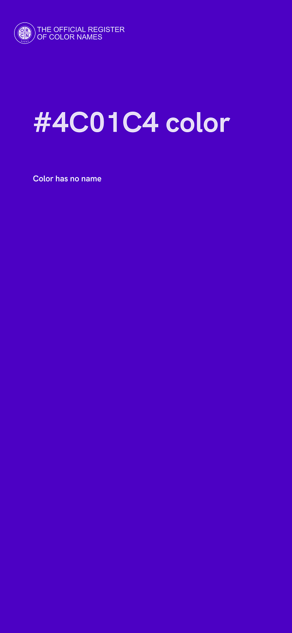 #4C01C4 color image