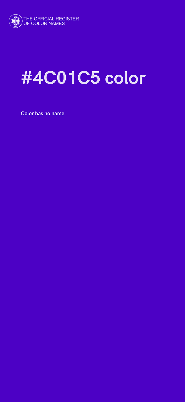 #4C01C5 color image