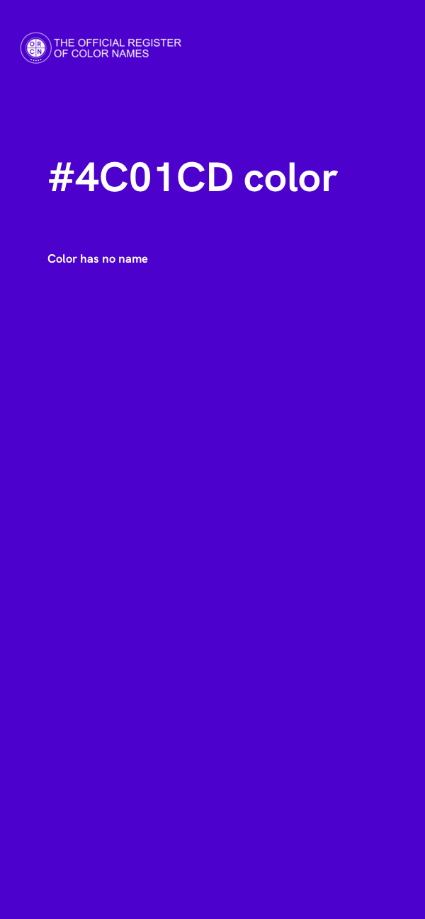 #4C01CD color image