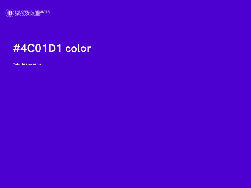 #4C01D1 color image