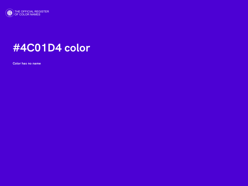 #4C01D4 color image