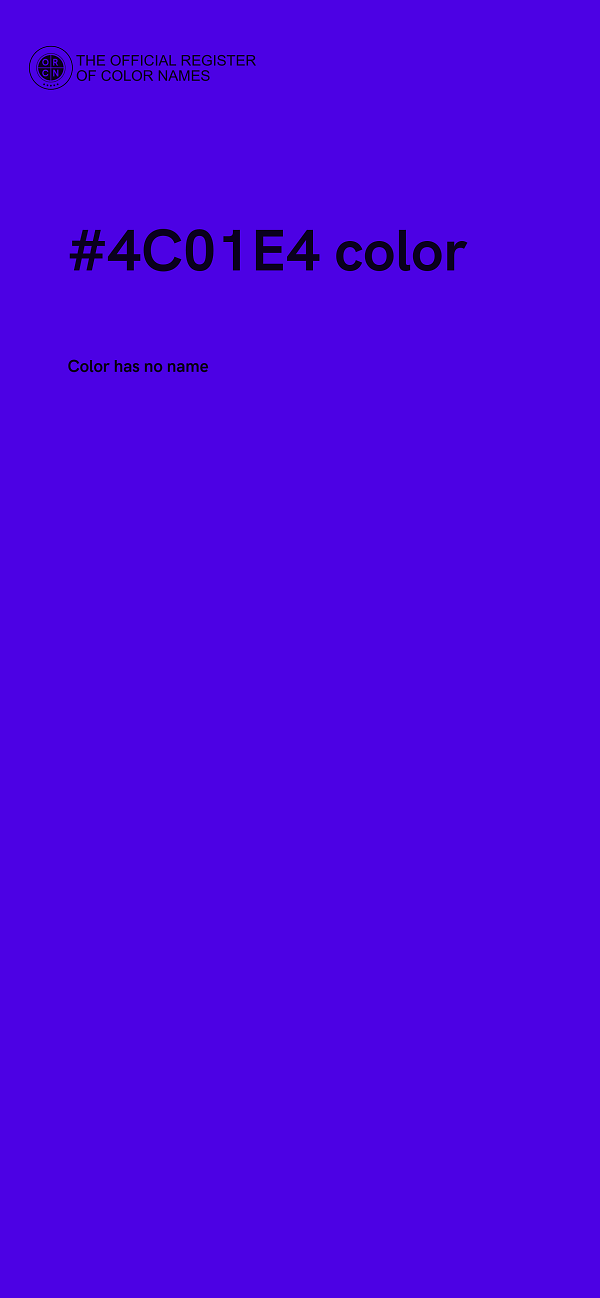 #4C01E4 color image