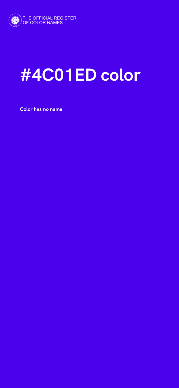 #4C01ED color image