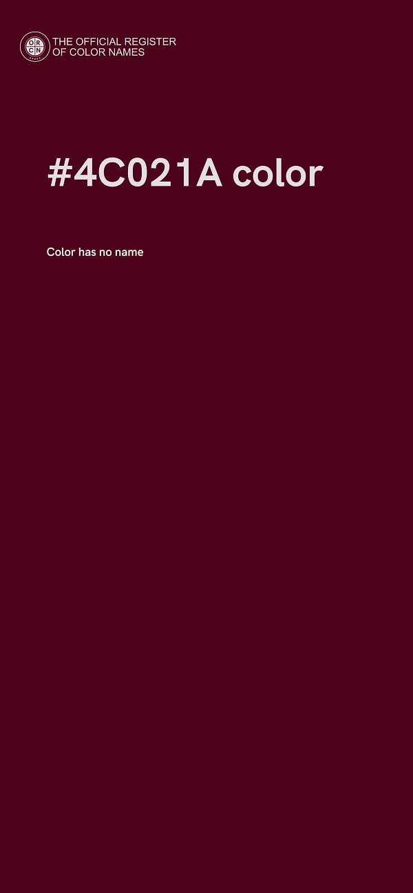 #4C021A color image