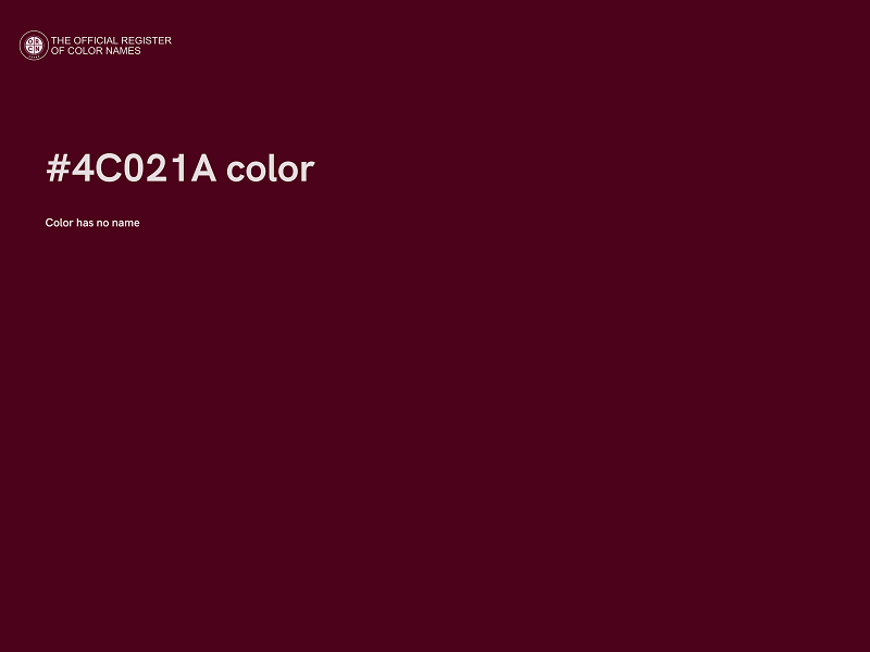 #4C021A color image