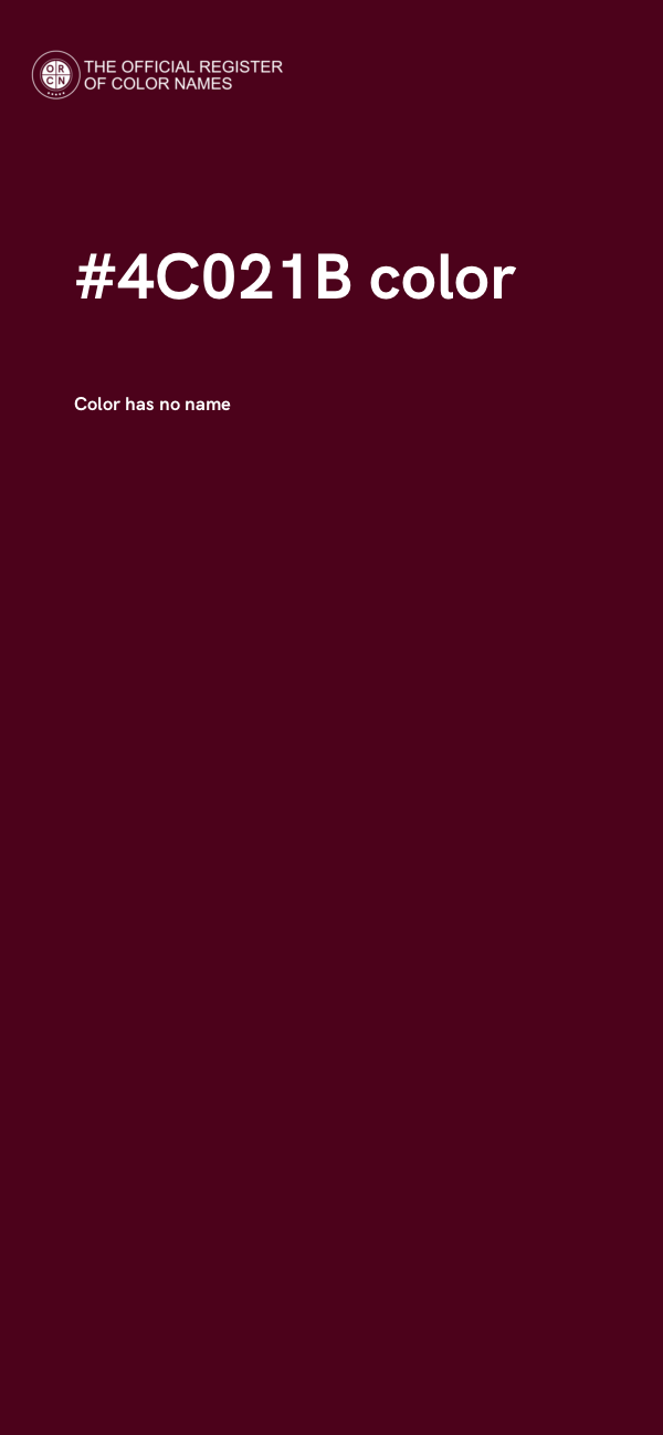 #4C021B color image
