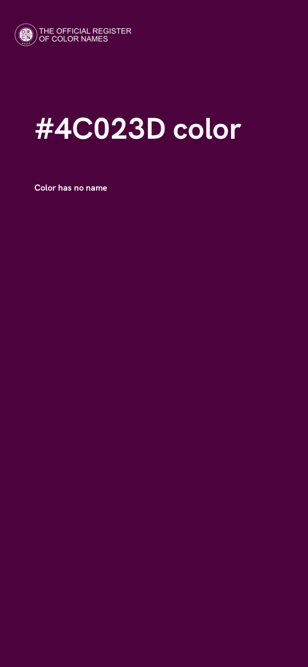 #4C023D color image