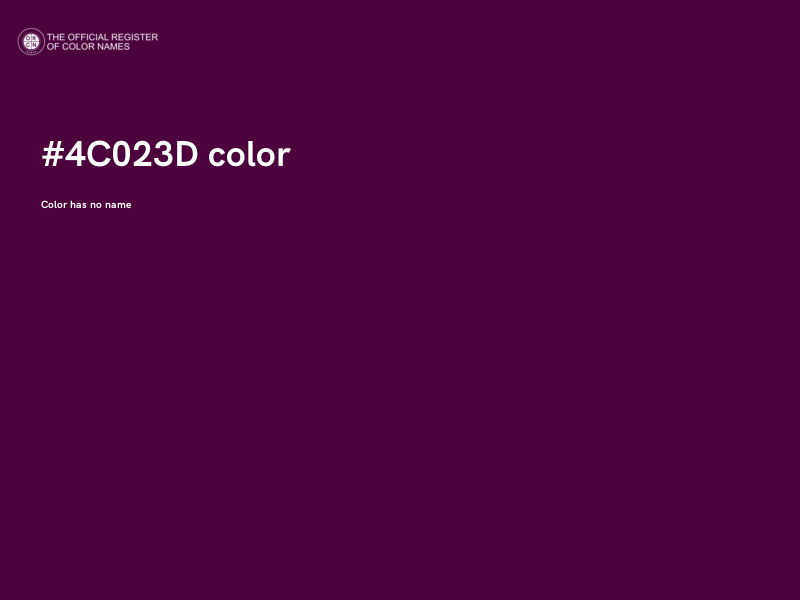 #4C023D color image
