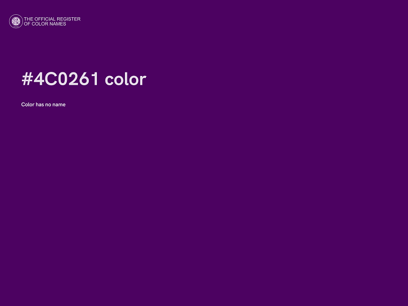 #4C0261 color image