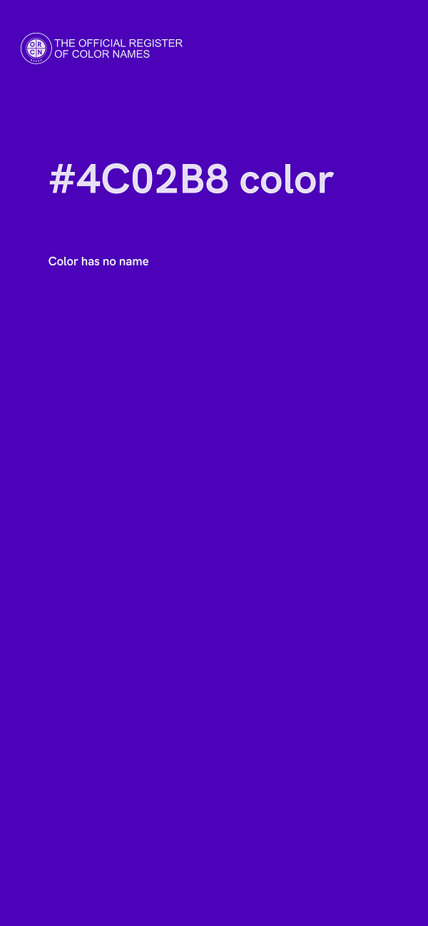 #4C02B8 color image