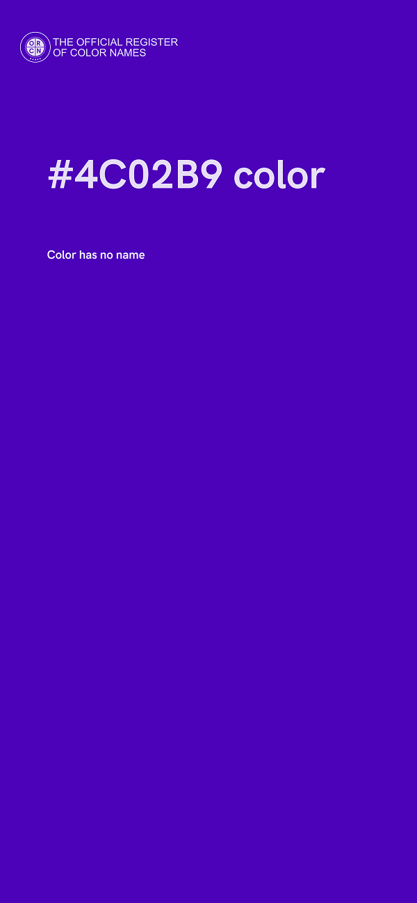 #4C02B9 color image