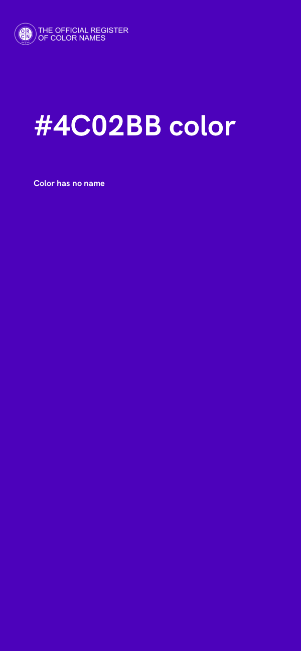 #4C02BB color image
