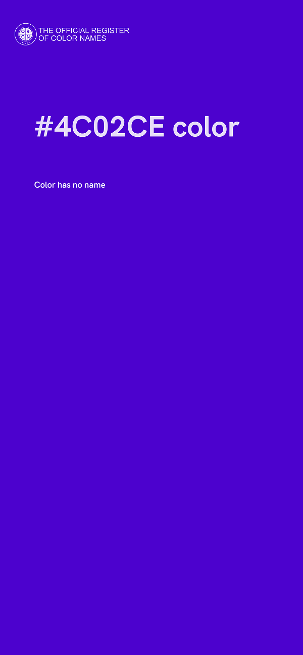 #4C02CE color image