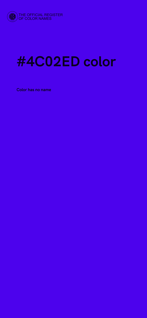 #4C02ED color image