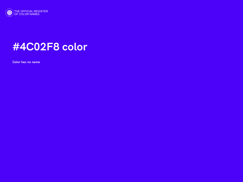 #4C02F8 color image