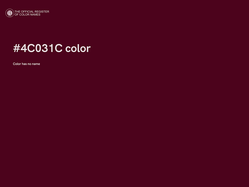 #4C031C color image